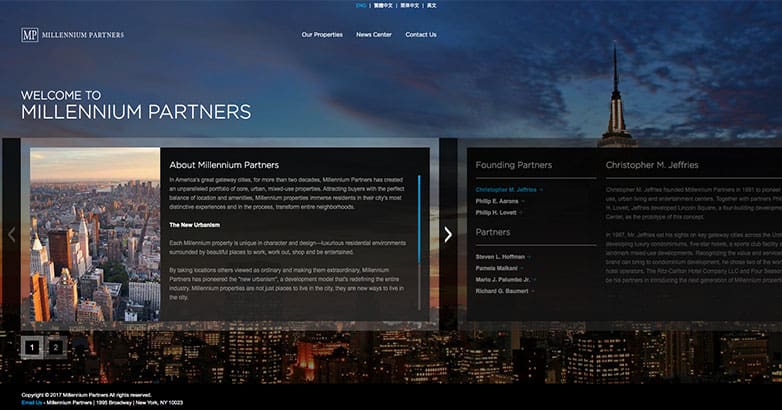 construction website for millennium tower