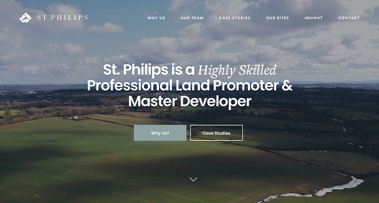 St. Philips real estate investor website design