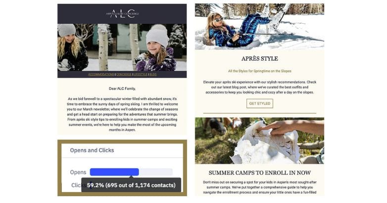 Image featuring high quality content creation for Aspen Luxury Concierge