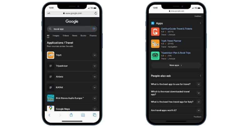 Some websites have developed their own travel app to improve their travel marketing