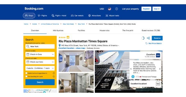 Booking.com has created a proprietary booking platform to improve its travel marketing