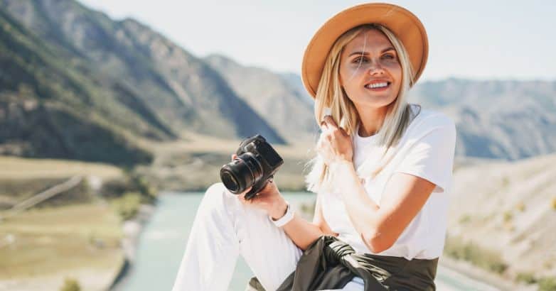 An influencer was hired to document a beautiful luxury property located in the mountains