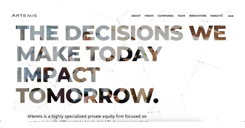Artemis Private Equity focuses on showcasing its extensive clientele breadth.